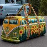 Bolsa de viaje acolchada – Girasol hippie