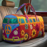 Bolsa de viaje acolchada – Furgoneta hippie