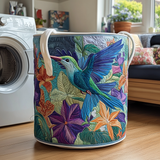 Colibrí tropical | Cesta para la colada acolchada