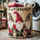 Gnomos de Navidad | Cesta para la colada acolchada